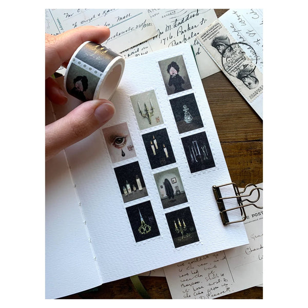 Haunted Victorian Manor Stamp Washi Tape - DIGS