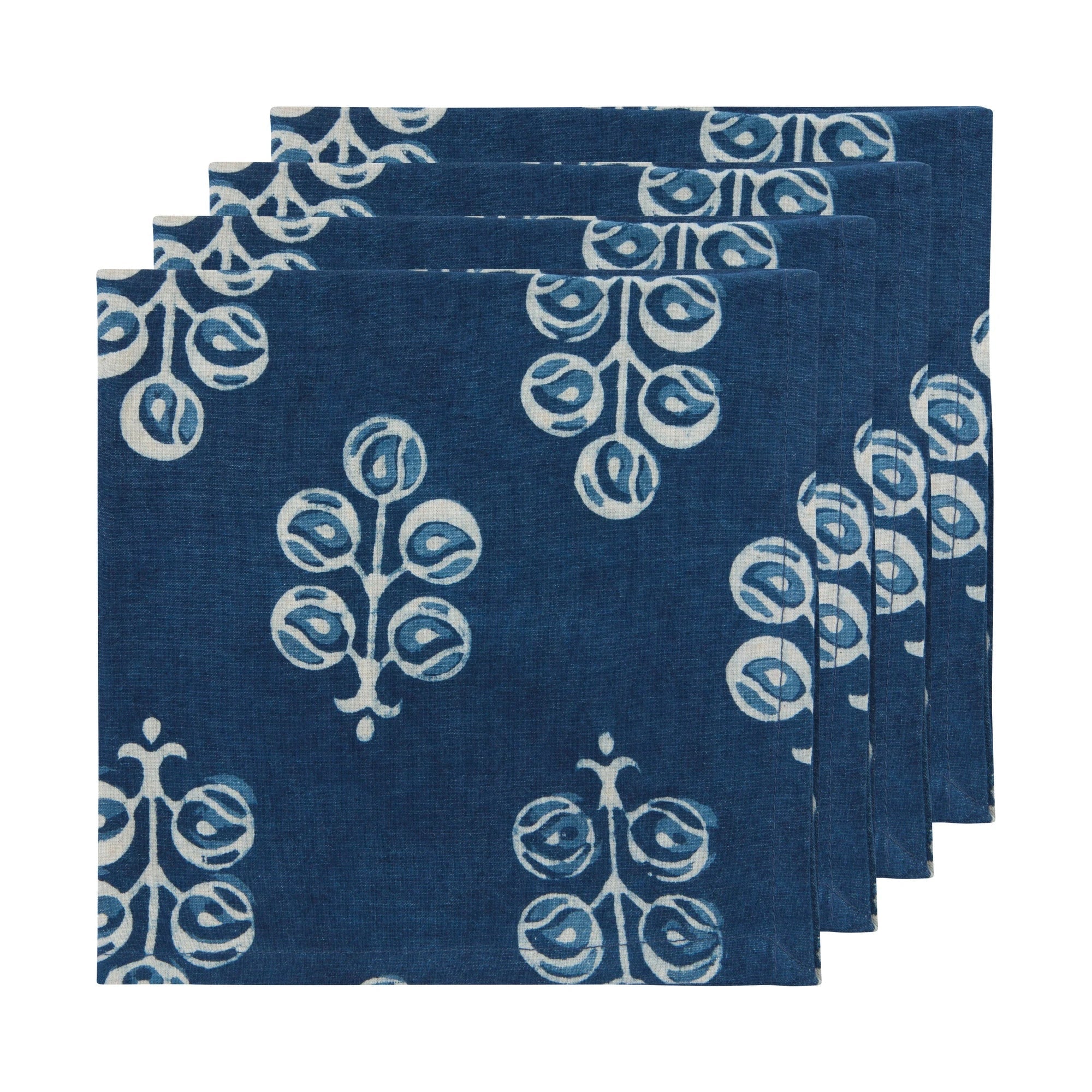 Hawthorn Block Print Napkins Set of 4 - DIGS