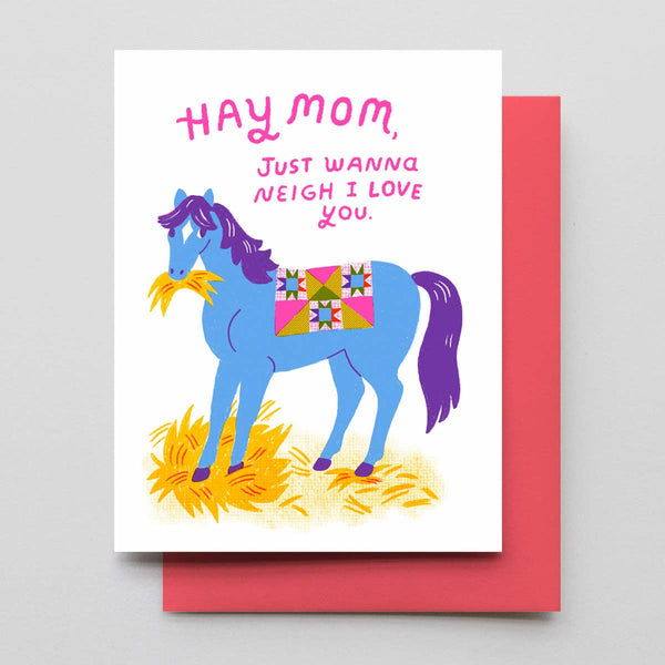 Hay Horse Mother's Day Card - DIGS