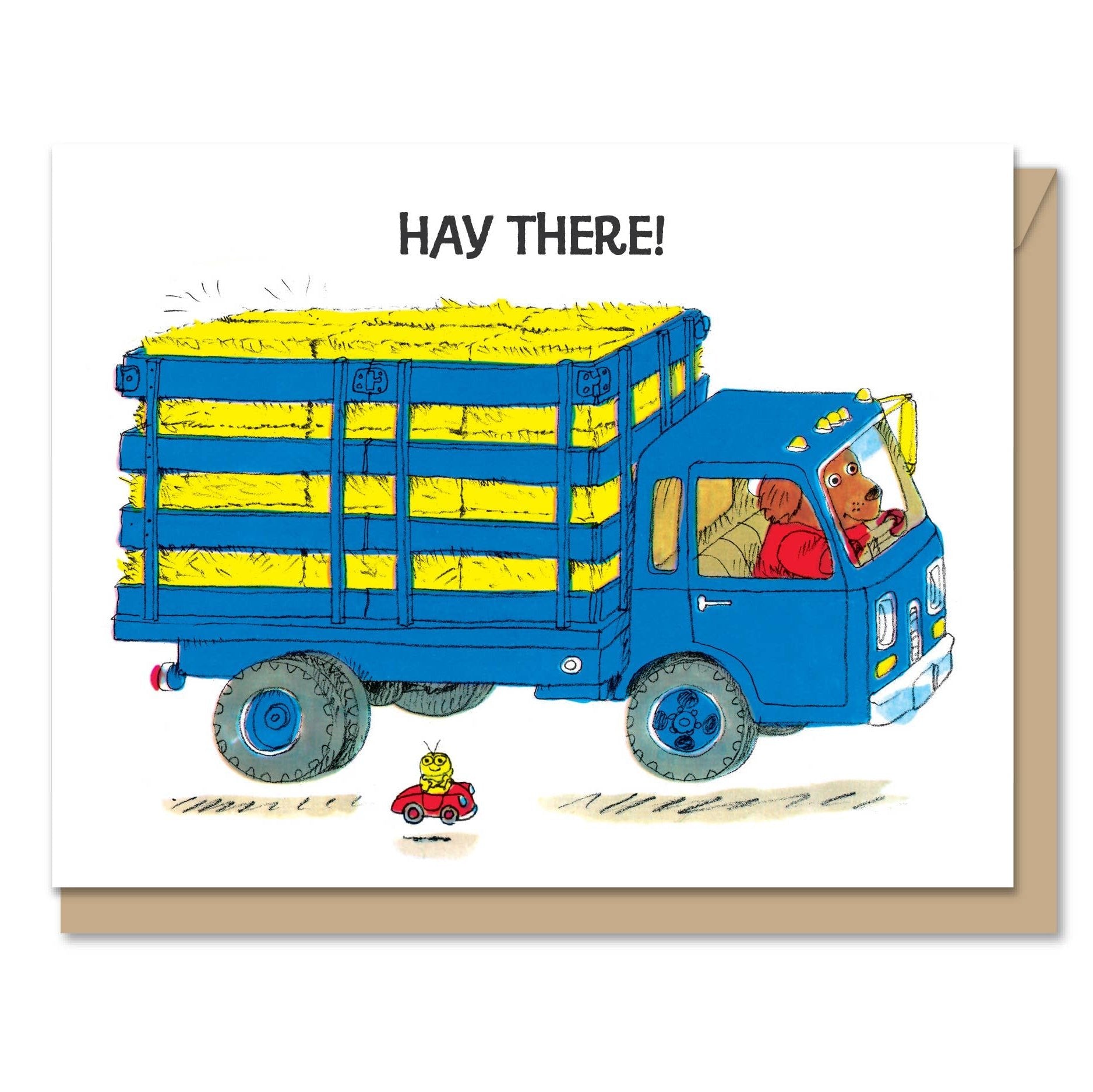 Hay Truck Hello Card - DIGS