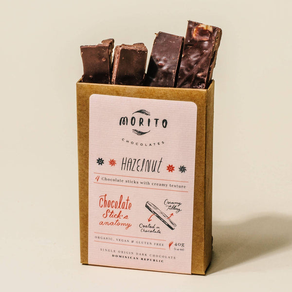 Hazelnut Dark Chocolate Sticks - DIGS
