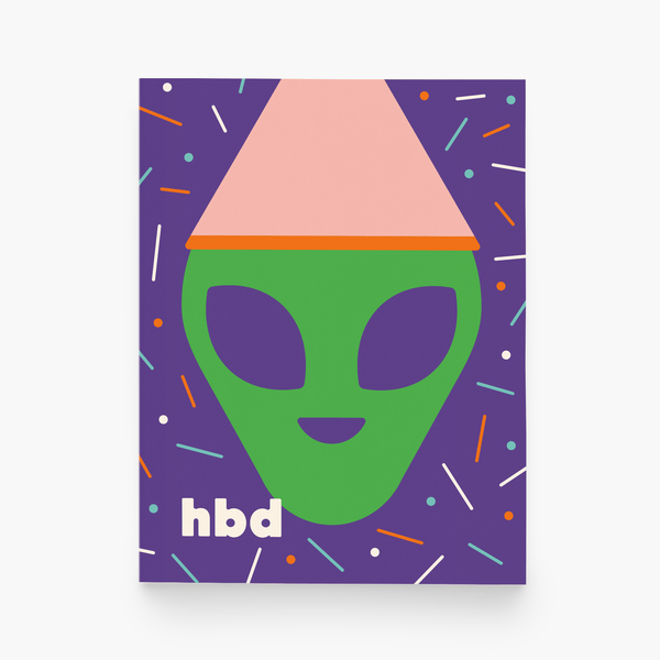 HBD Alien Birthday Card - DIGS