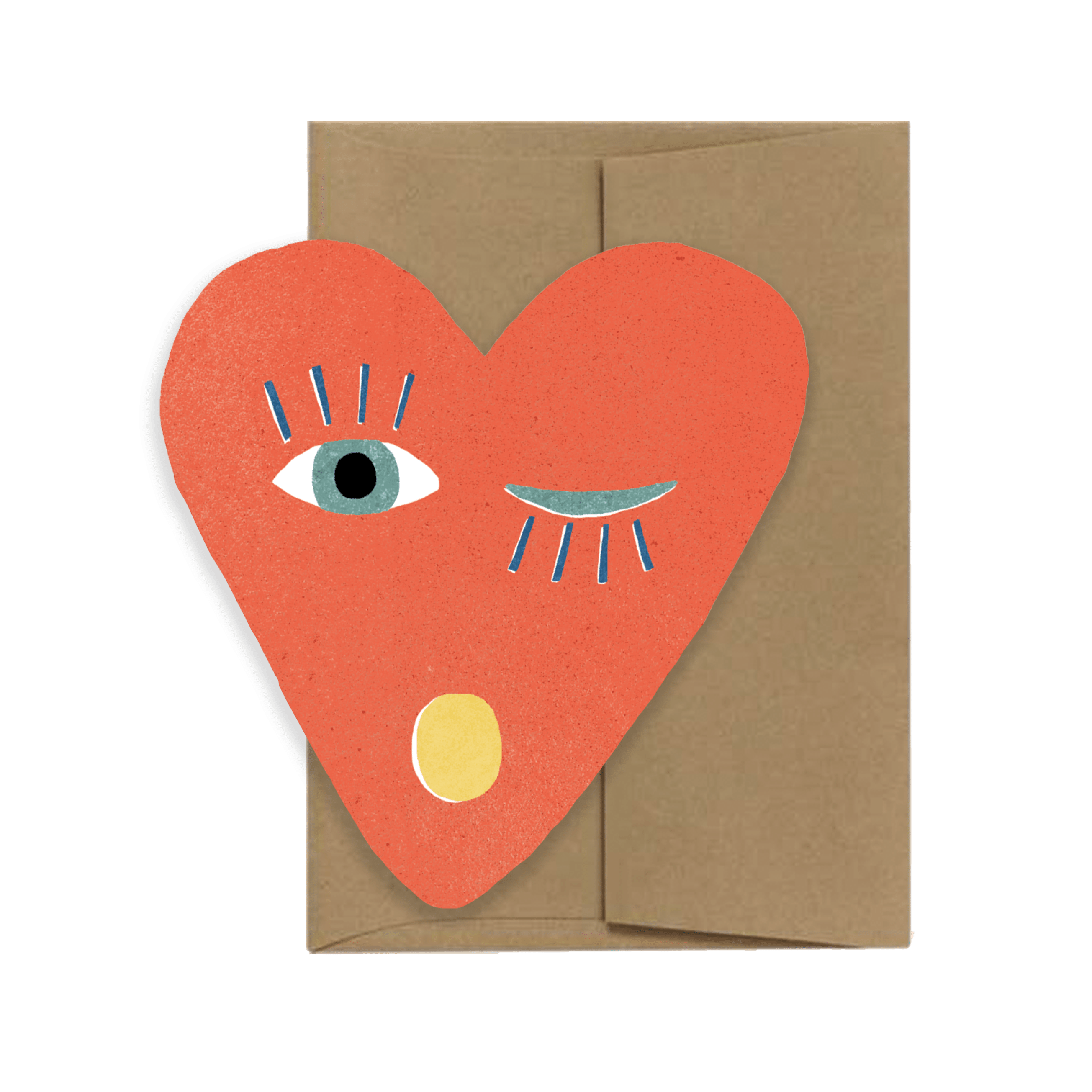 Heart Blink Die Cut Card - DIGS