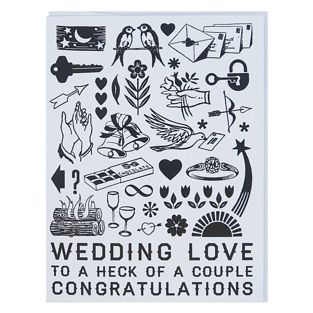 Heck of a Couple Wedding Card - DIGS
