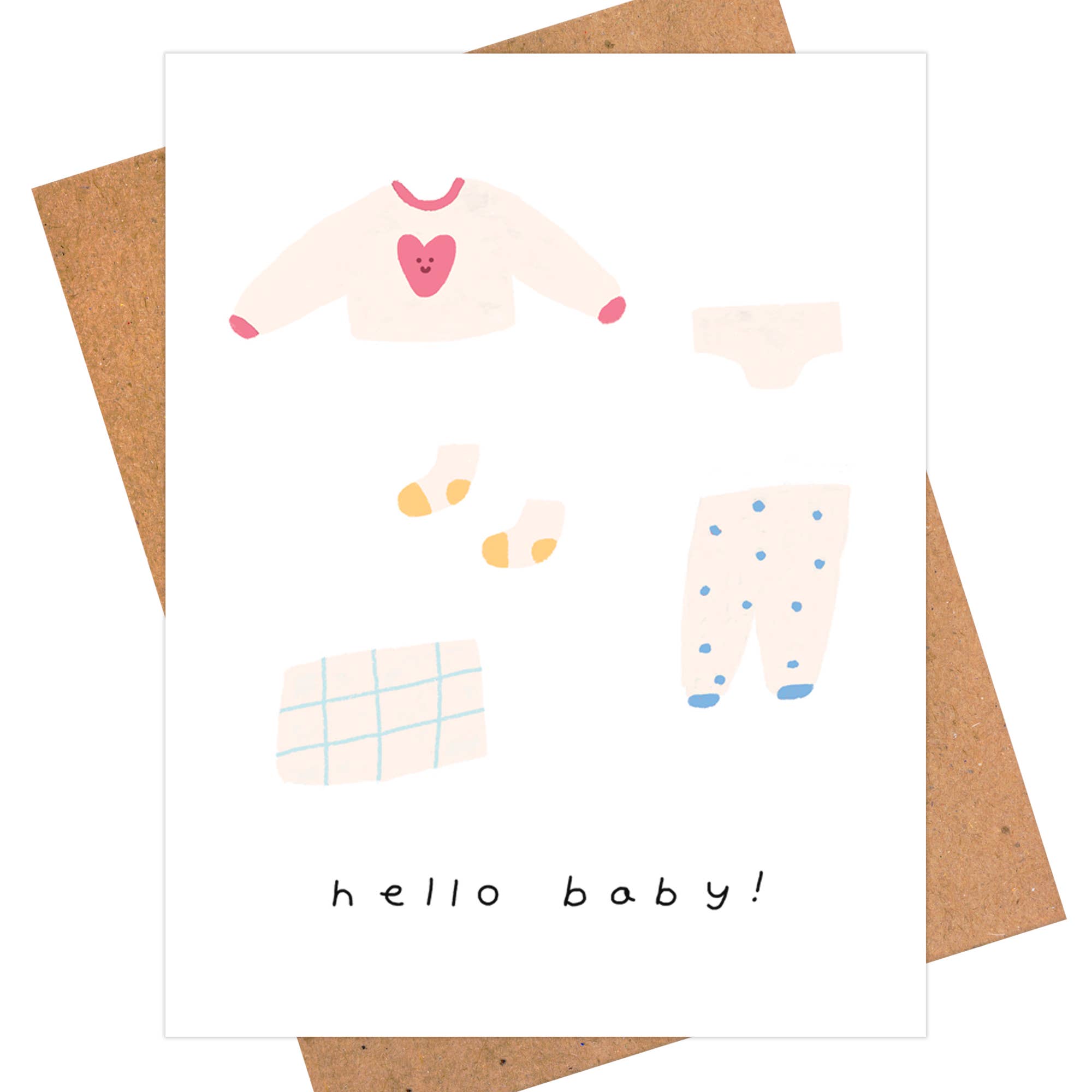 Hello Baby Clothes Card - DIGS