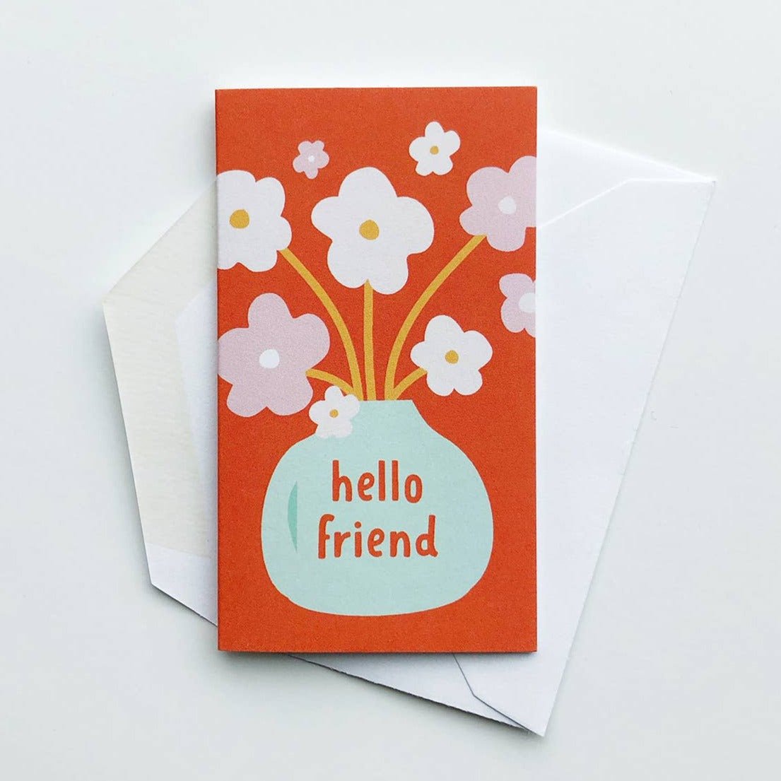 Hello Friend floral mini note - DIGS