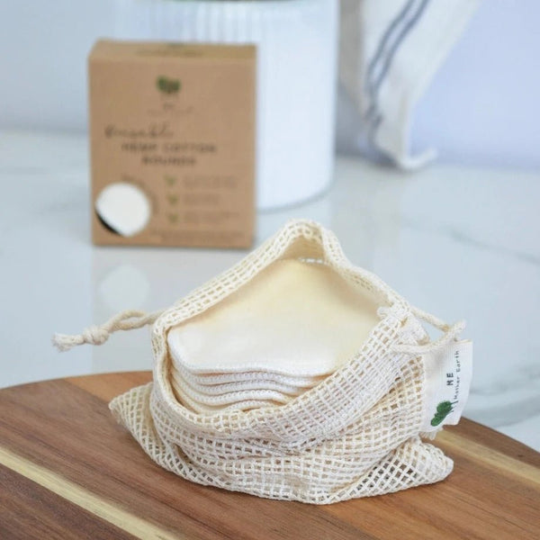 Hemp Cotton Makeup Rounds With Laundry Bag - DIGS