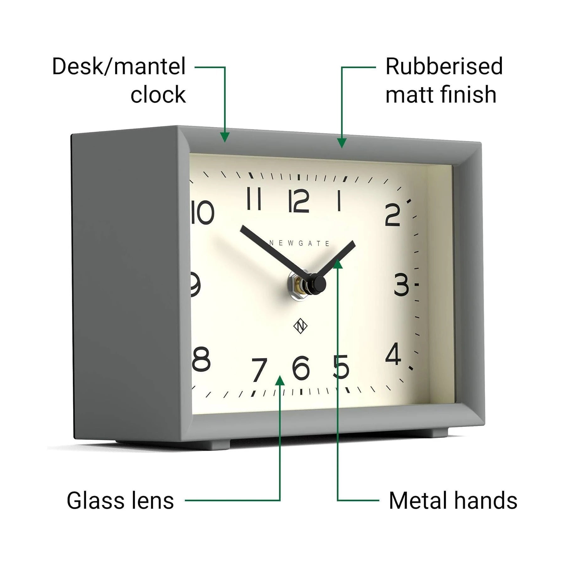 Henry Mantel Desk Clock - DIGS