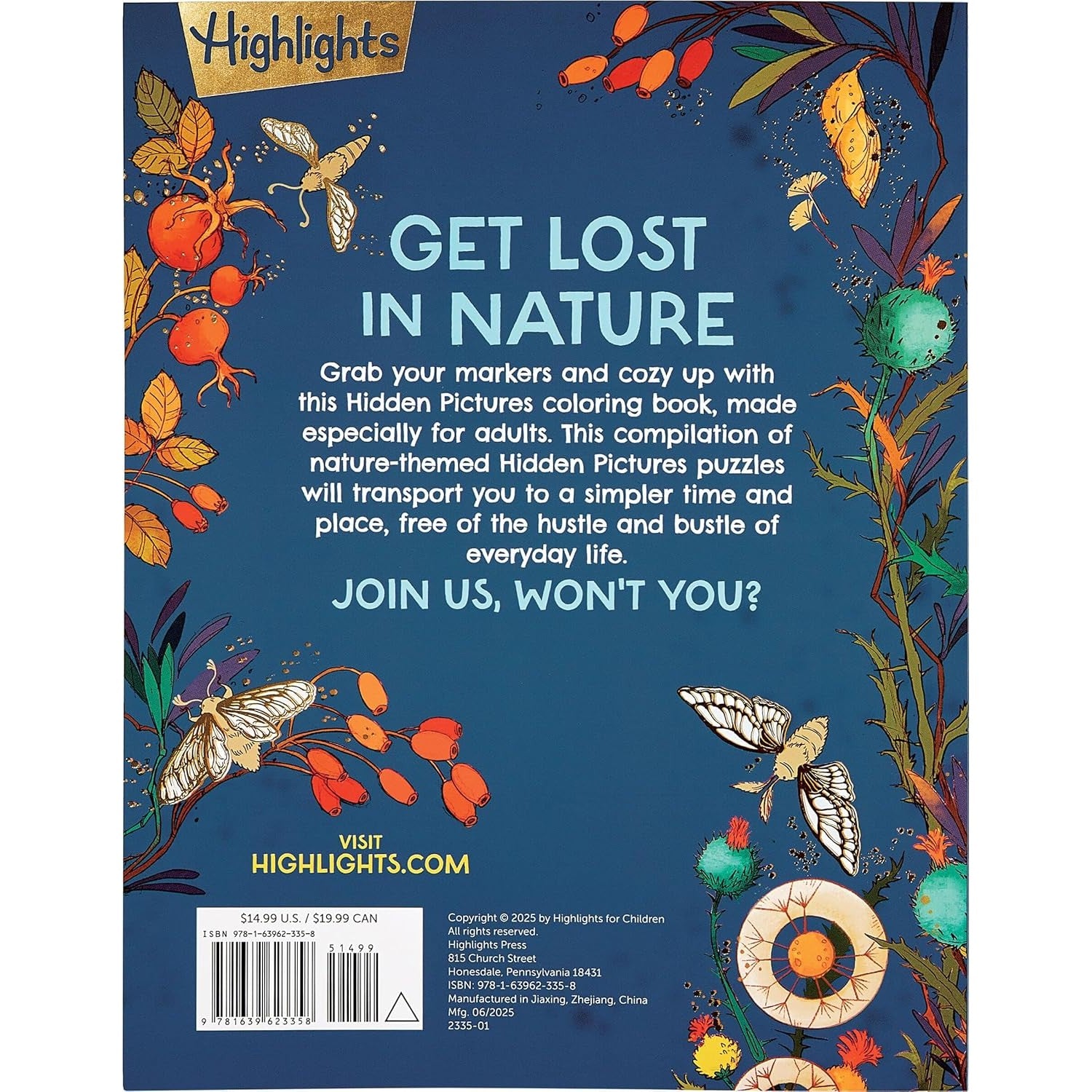 Hidden in Nature: A Cozy Hidden Pictures Coloring Book - DIGS