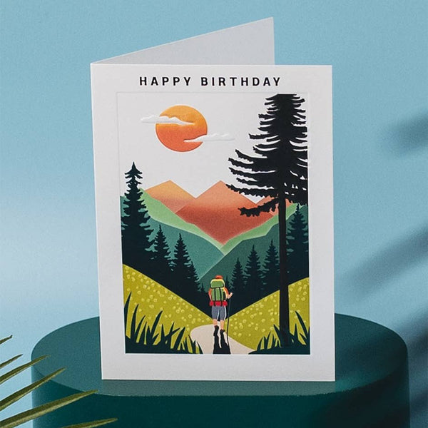 Hiking Birthday Card - DIGS