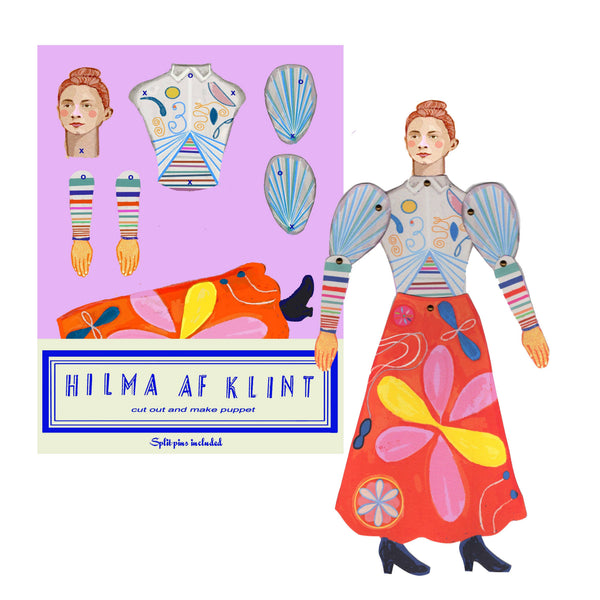 Hilma af Klint Cut and Make Puppet - DIGS