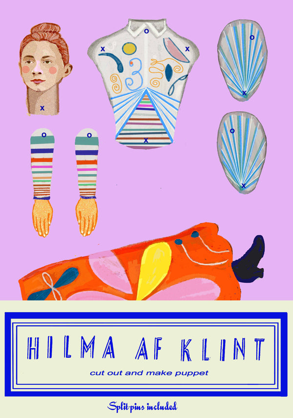 Hilma af Klint Cut and Make Puppet - DIGS