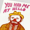 Hobo Clown Love Card - DIGS