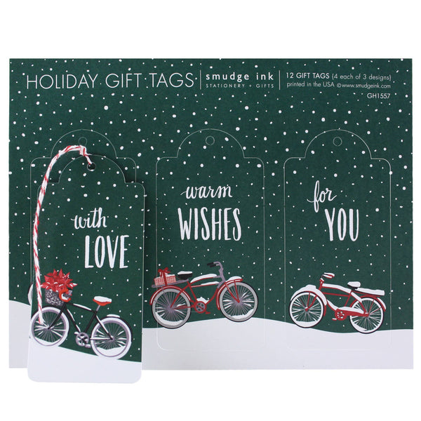 Holiday Bicycles Gift Tags - DIGS