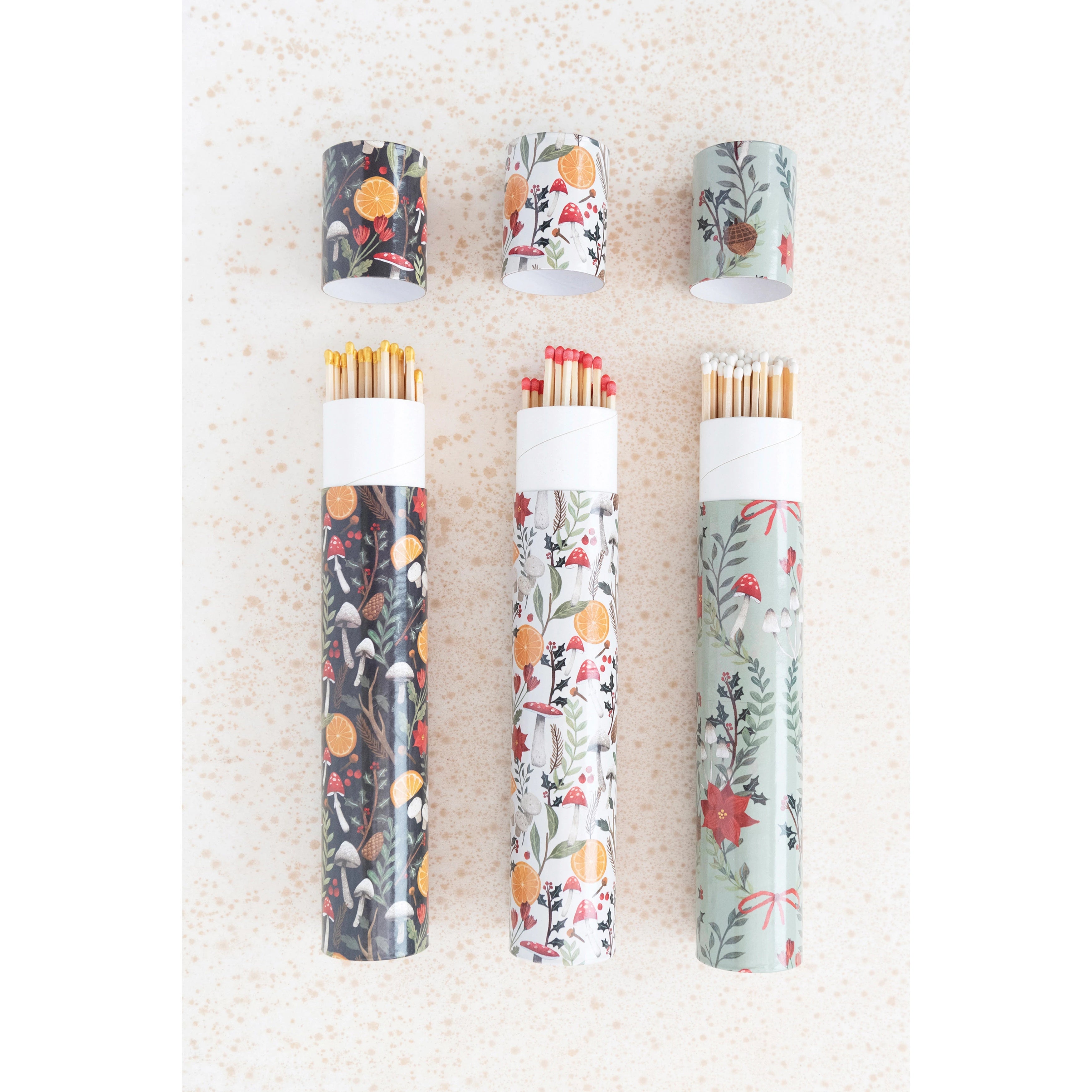 Holiday Foliage Fireplace Safety Matches - DIGS