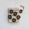 Holiday Wreaths Wool Felt Garland - DIGS