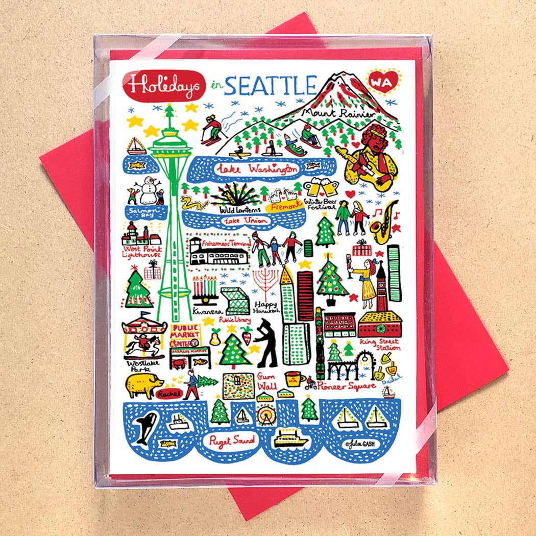 Holidays in Seattle - Box Set of 10 Cards - DIGS
