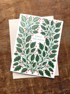 Holly Leaves & Berries Holiday Card - DIGS