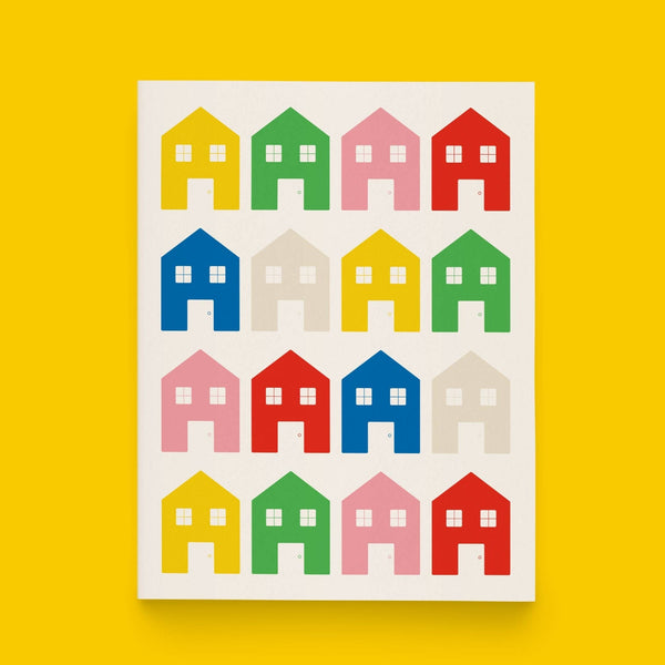 Home Pattern Greeting Card - DIGS