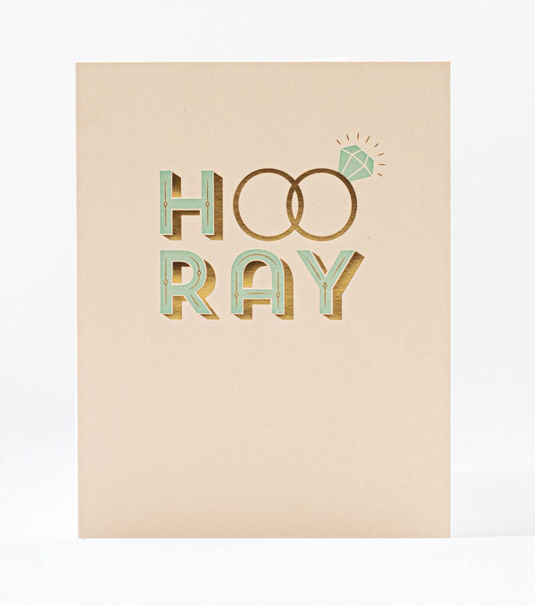 Hooray Rings Wedding Card - DIGS