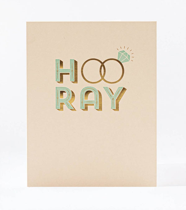 Hooray Rings Wedding Card - DIGS