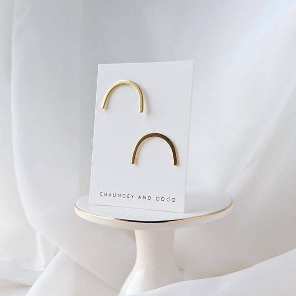 Horizon Wide Arch Earrings - DIGS