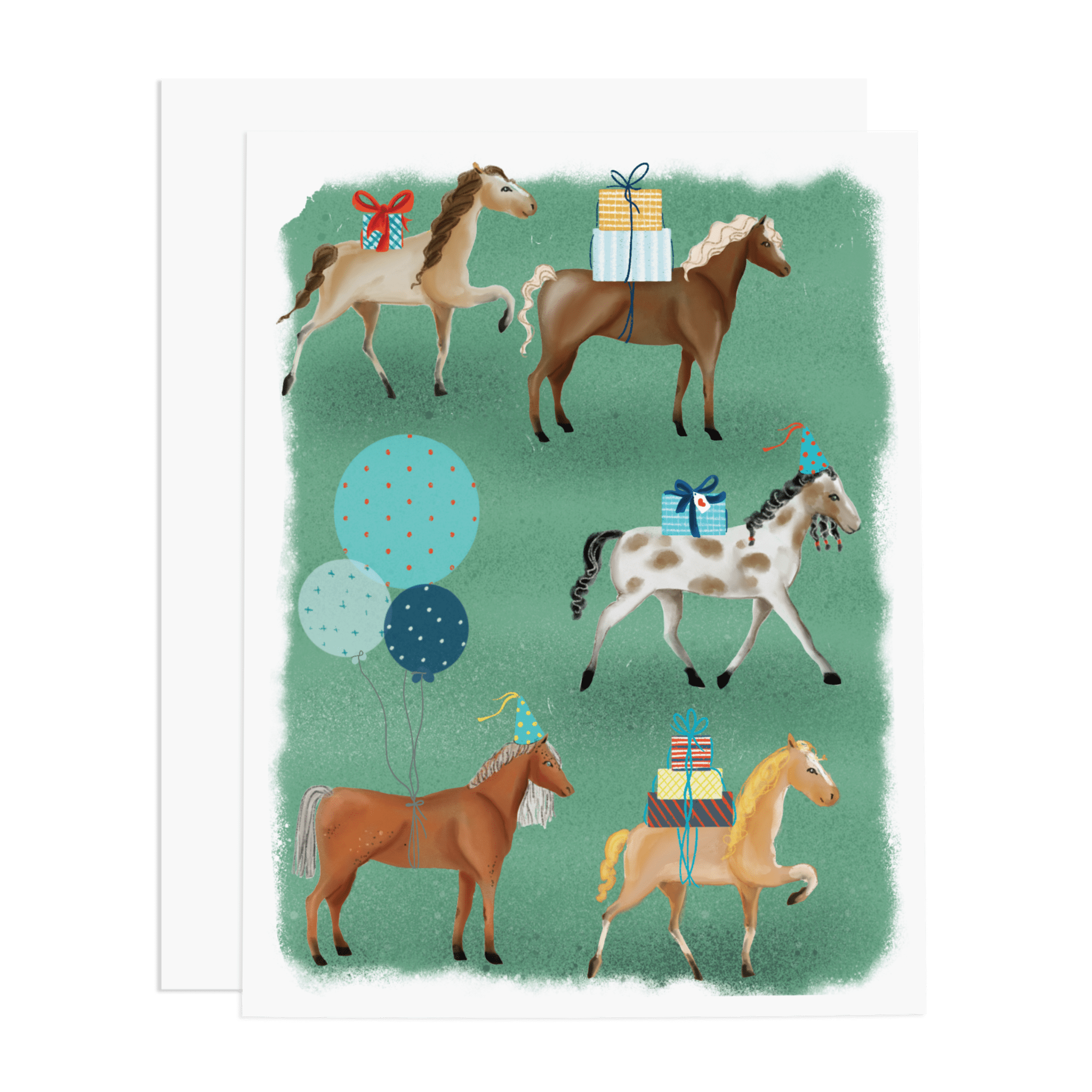 Horse Party Birthday Card - DIGS