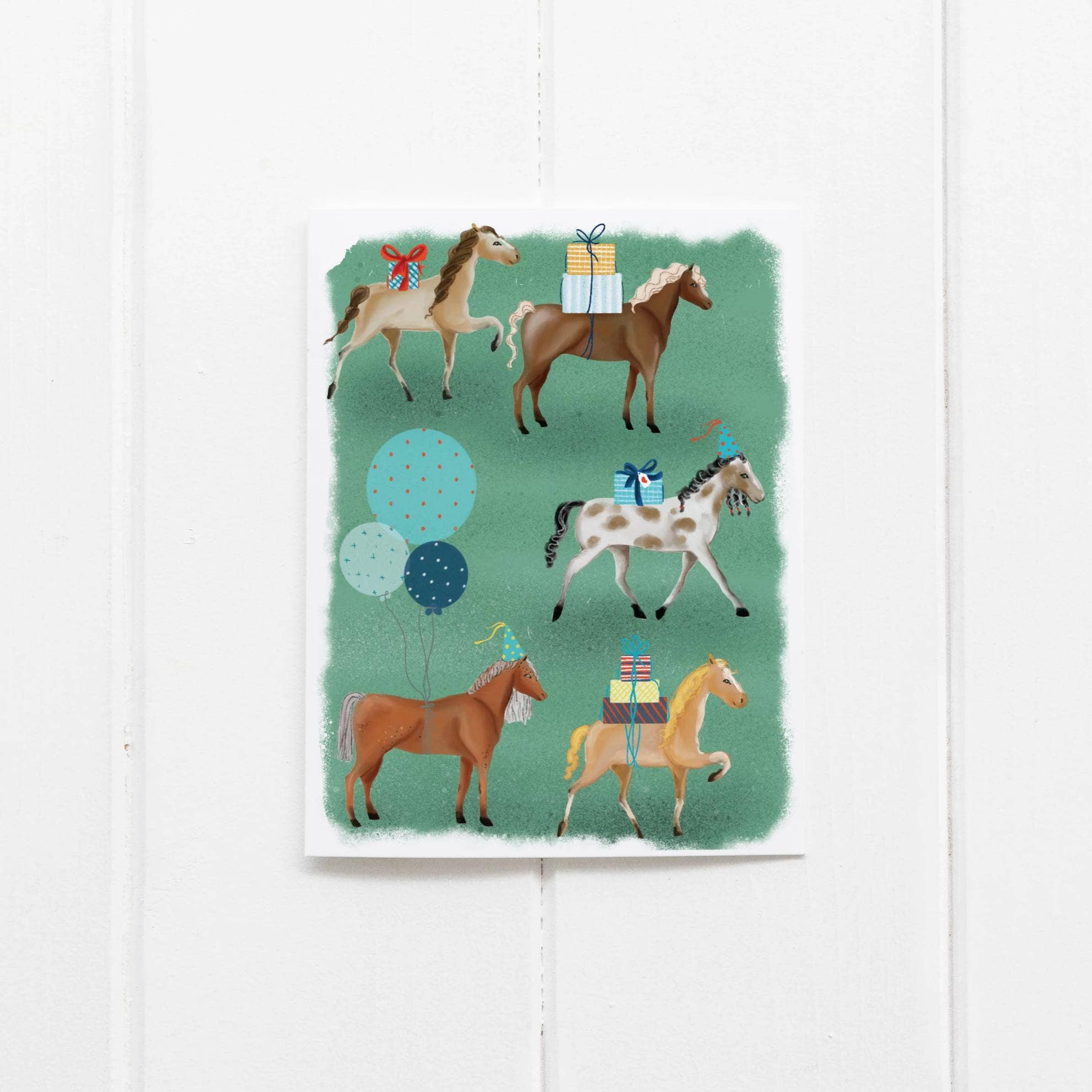 Horse Party Birthday Card - DIGS