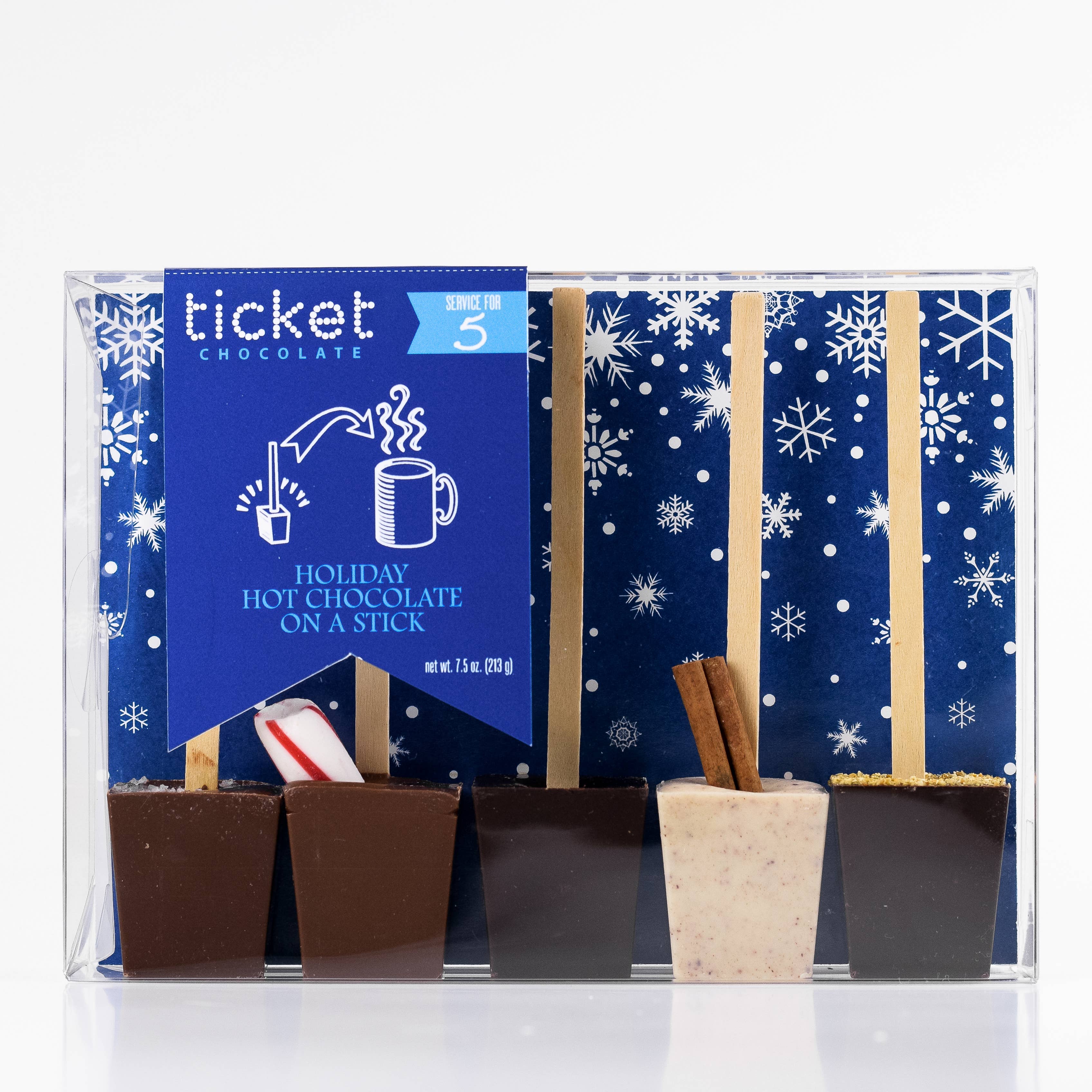 Hot Chocolate on a Stick: Holiday 5 Pack - DIGS