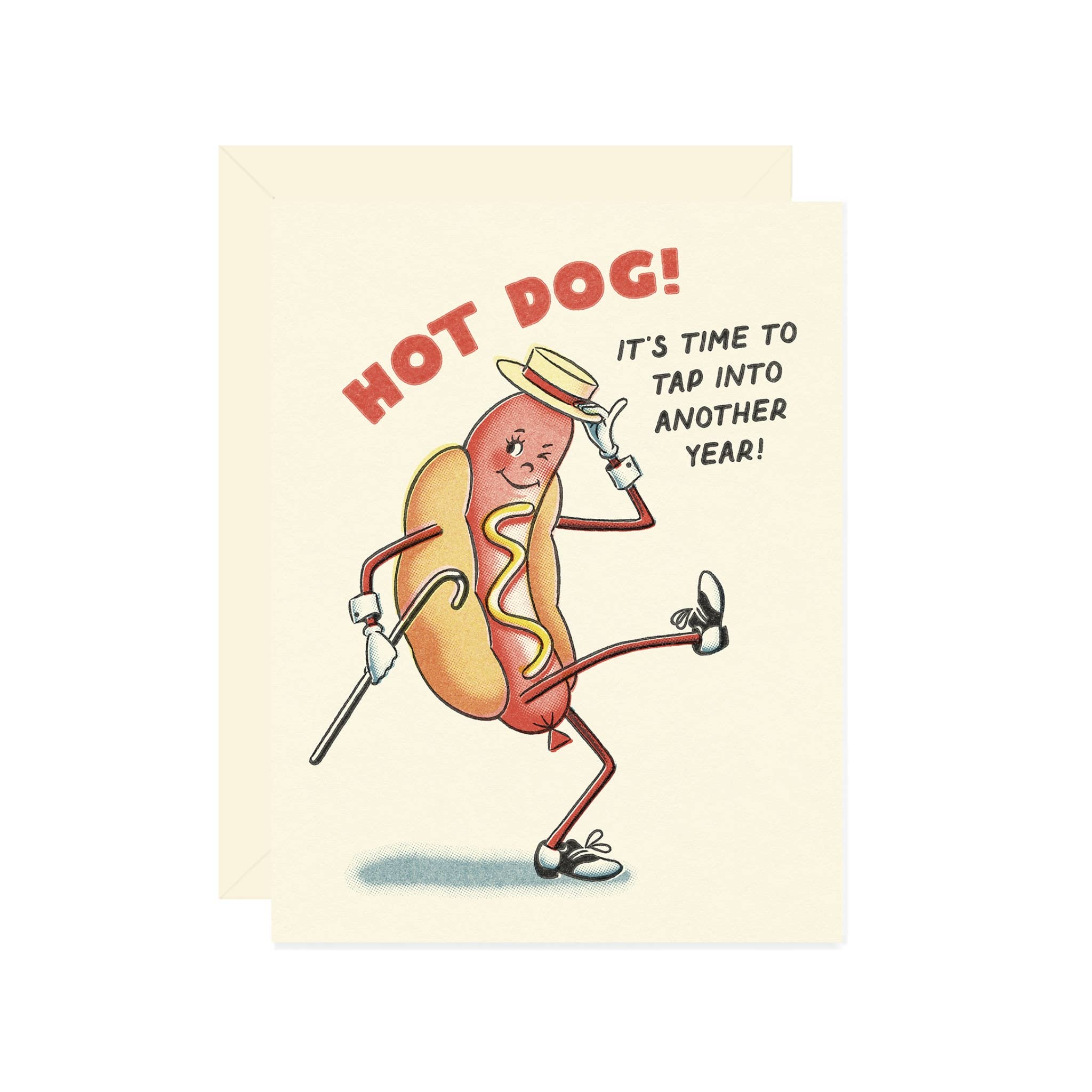 Hot Dog Tap Dance Birthday Card - DIGS