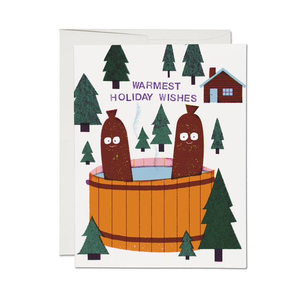 Hot Tub Holiday Card - DIGS