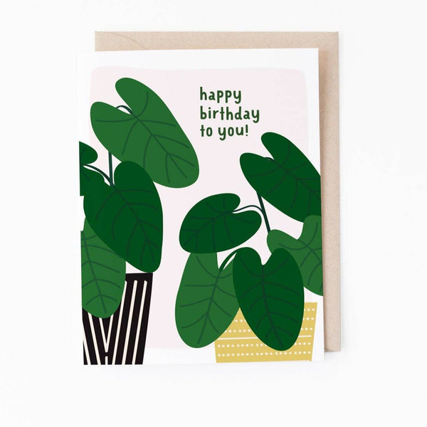 Houseplant Birthday Card - DIGS