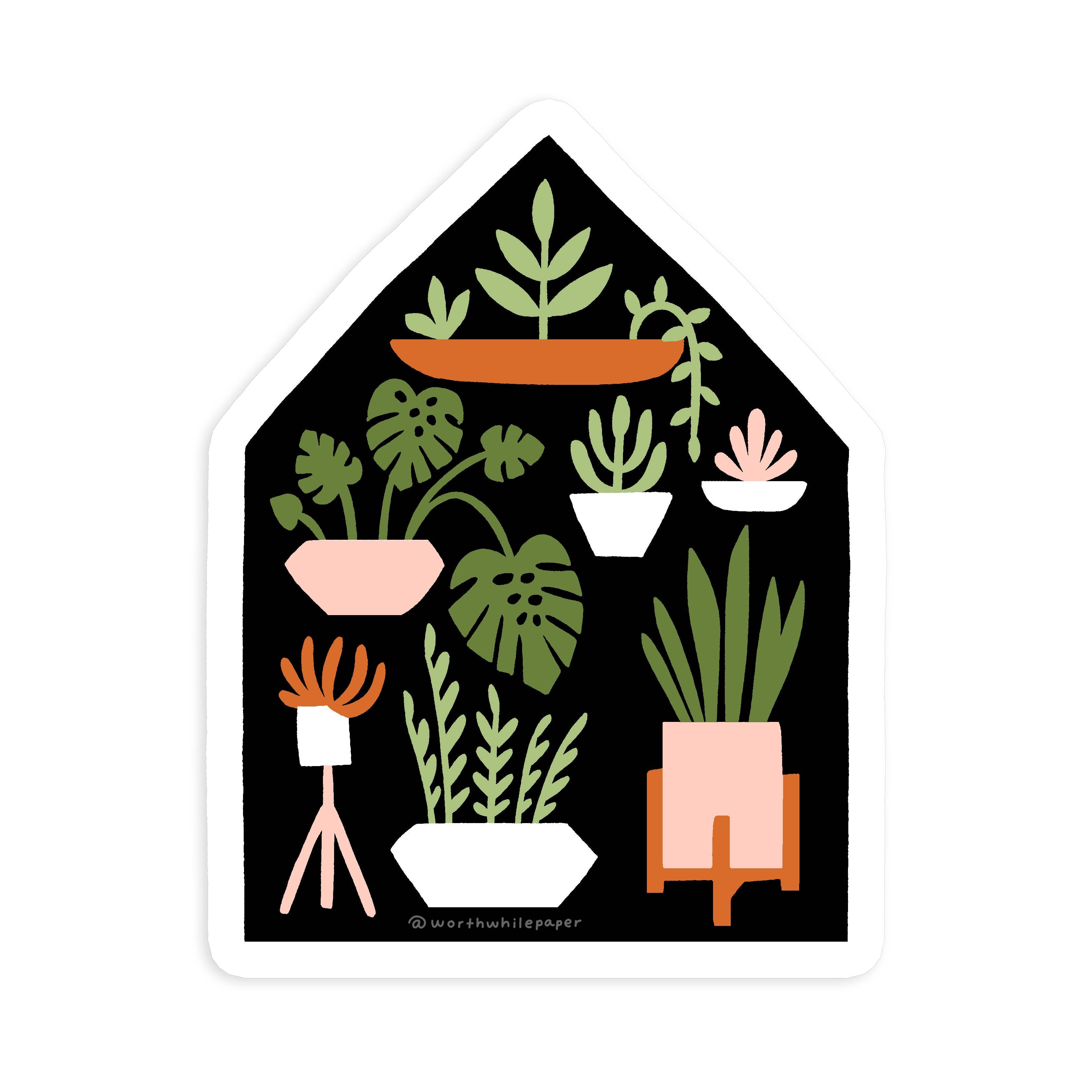 Houseplants Die - Cut Sticker - DIGS