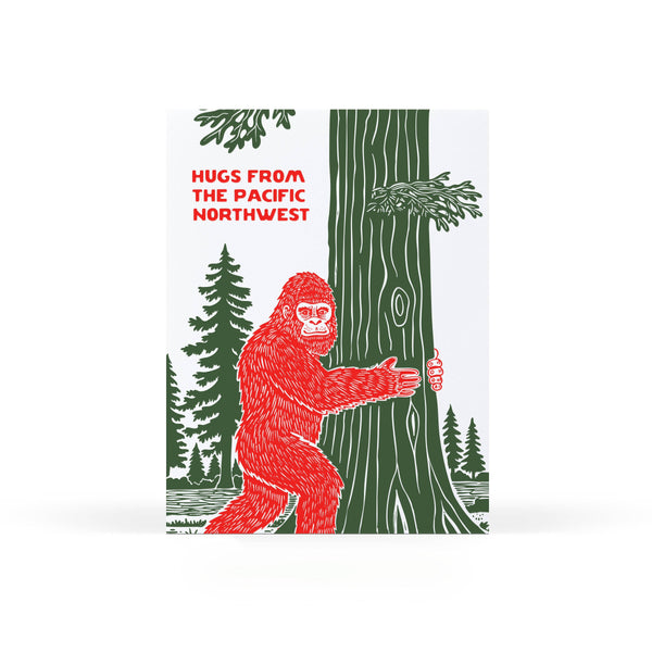 Hugs from Bigfoot PNW Card - DIGS