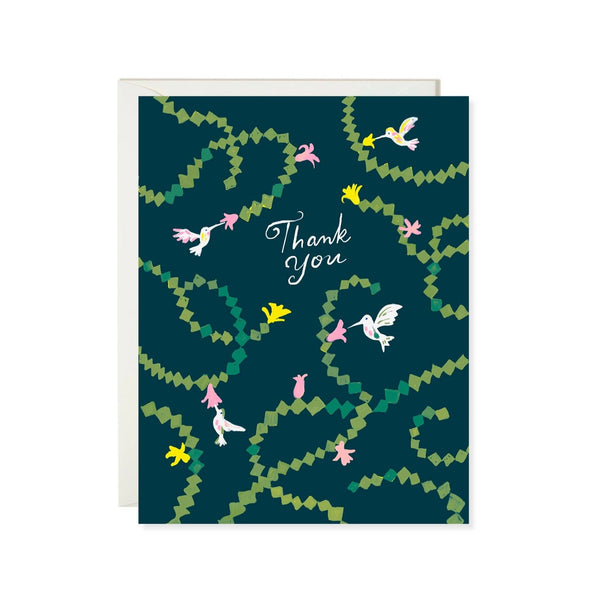 Hummingbird Thanks Card - DIGS