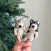 Husky Dog Finger Puppet - DIGS