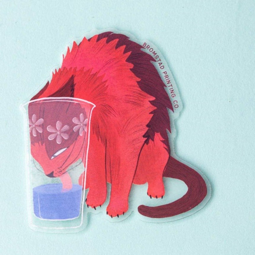 Hydrated Cat Sticker - DIGS