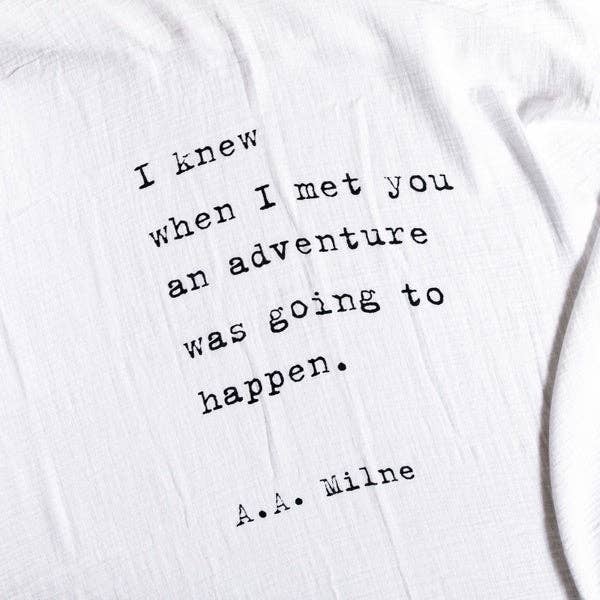 I Knew When I Met You Swaddle Blanket - DIGS