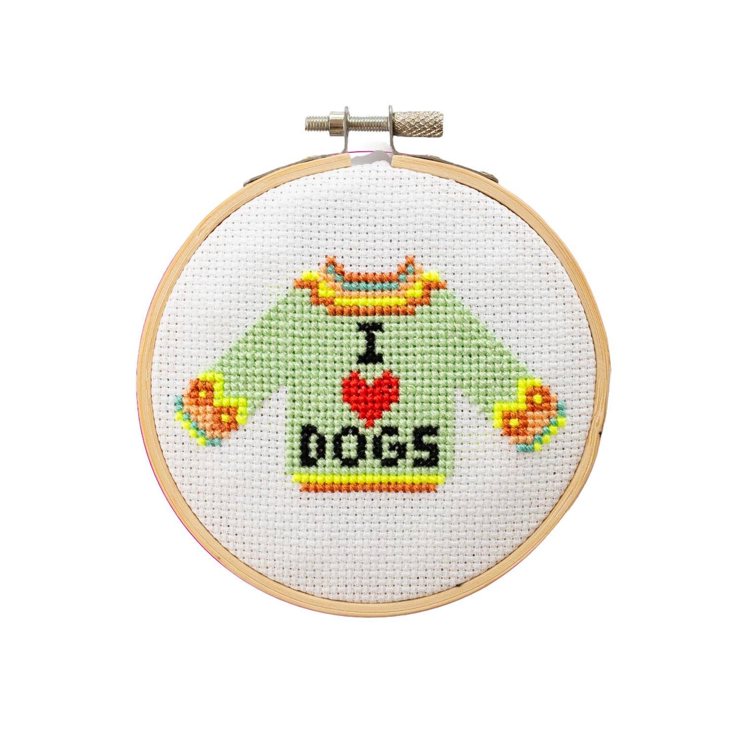 I Love Dogs Mini Cross Stitch Kit - DIGS