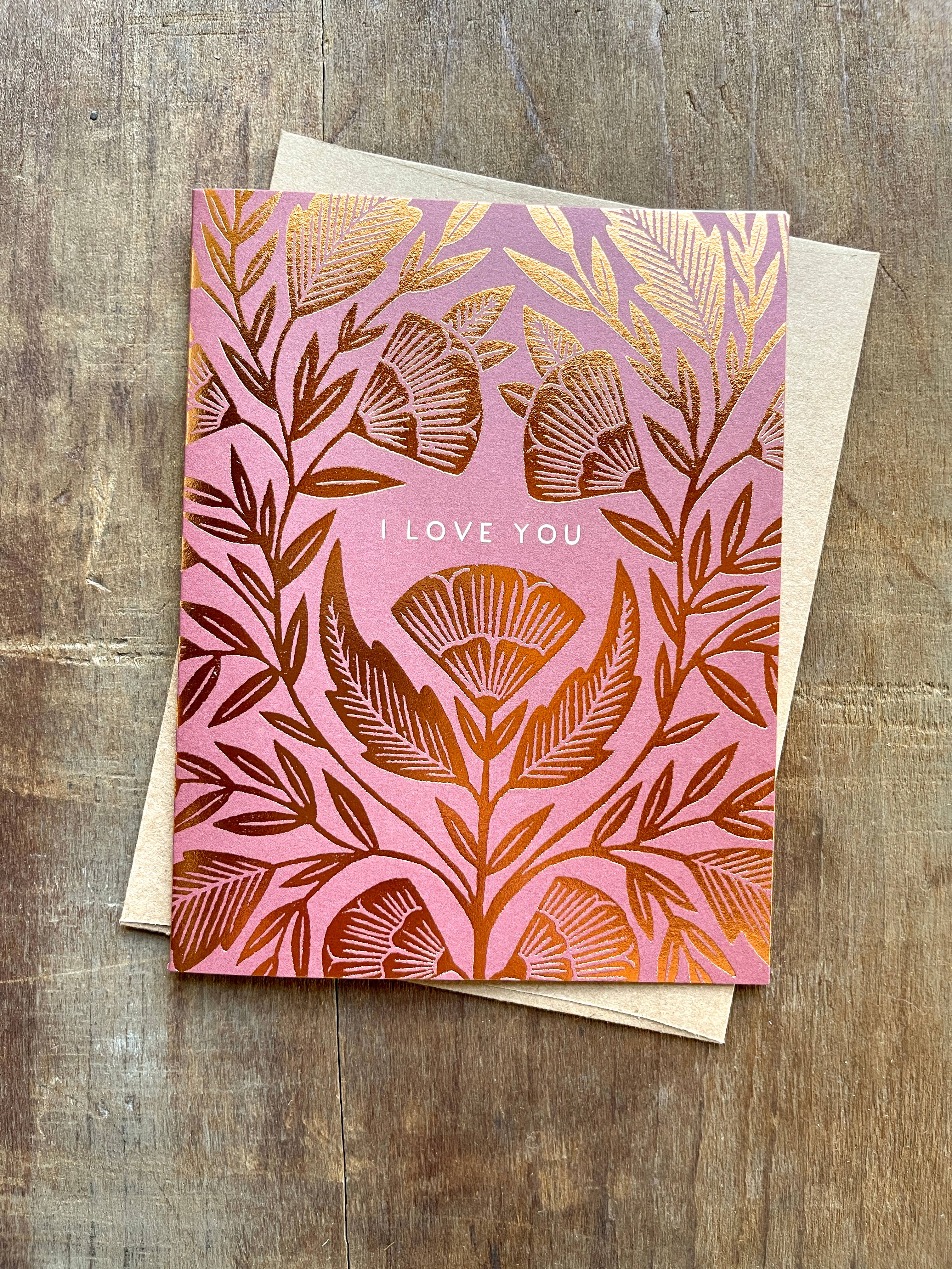 I Love You Foil Card - DIGS