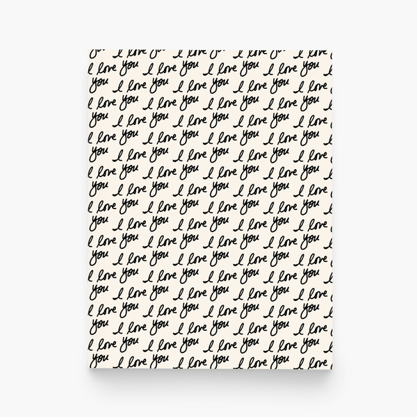 I Love You Script Greeting Card - DIGS