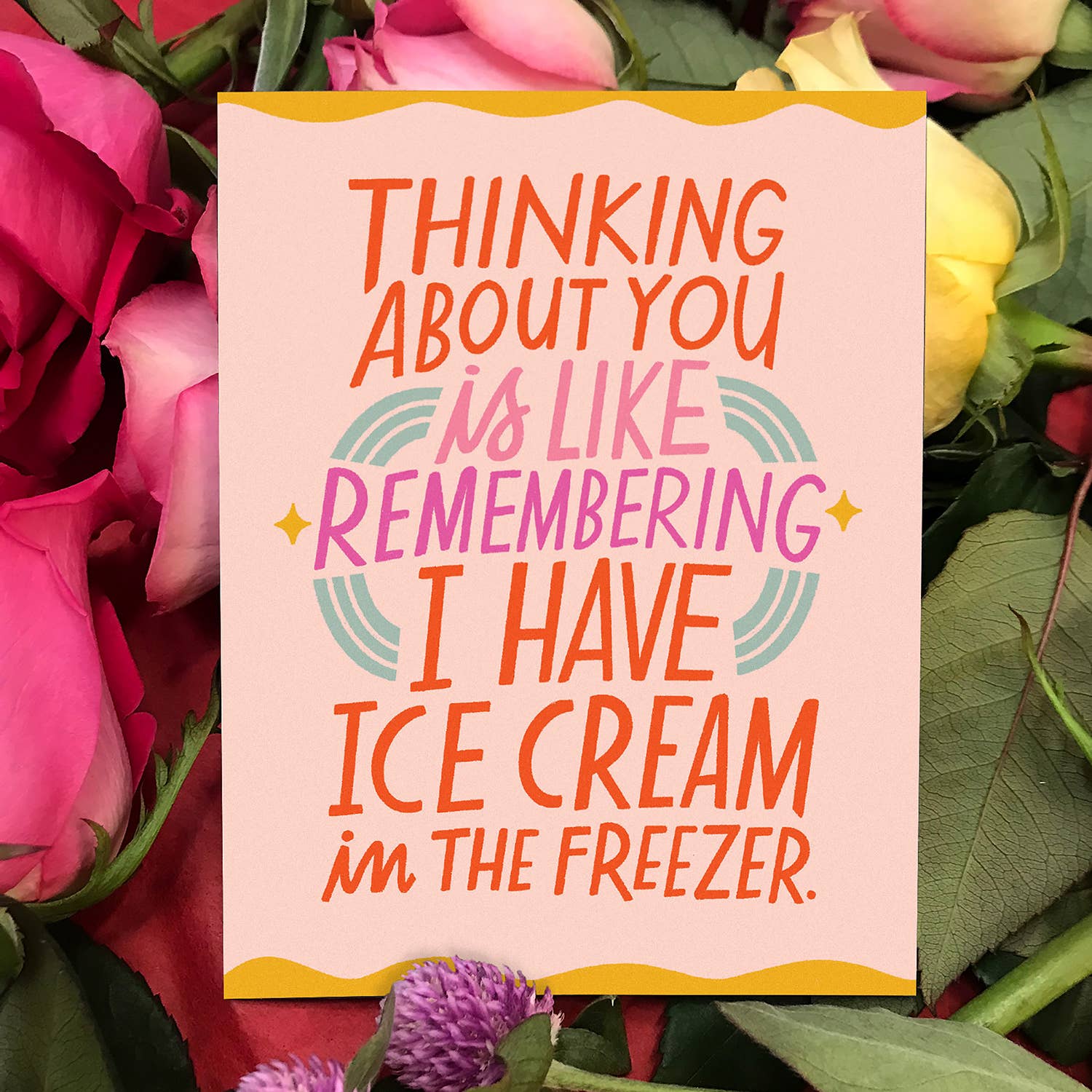 Ice Cream Freezer Love Card - DIGS