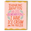 Ice Cream Freezer Love Card - DIGS
