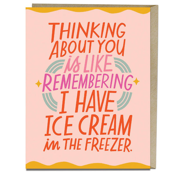 Ice Cream Freezer Love Card - DIGS