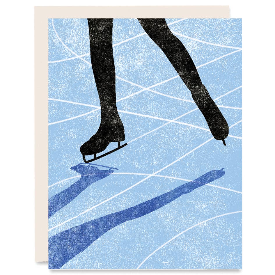 Ice Skater Holiday Card Box Set of Six - DIGS