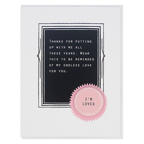 I'm Loved Pin Love Card - DIGS