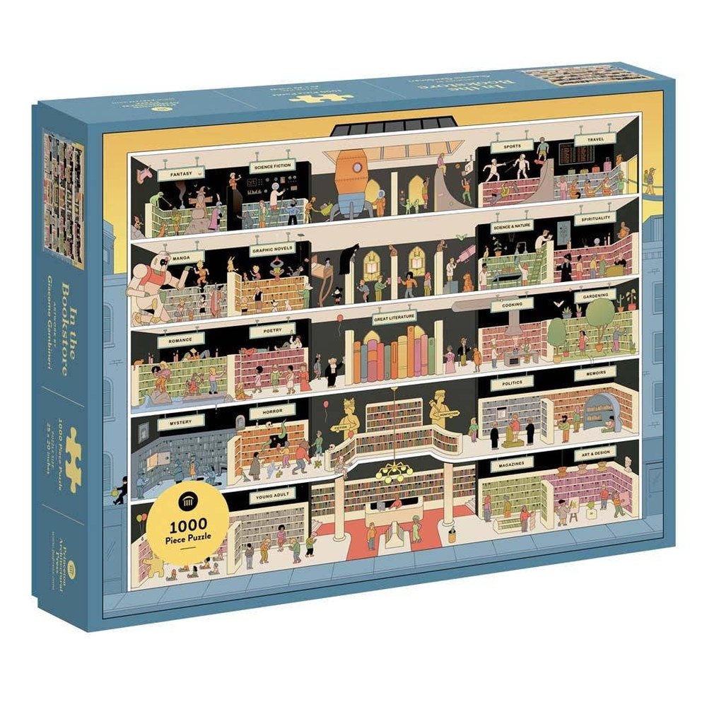 In the Bookstore 1000 Piece Puzzle - DIGS