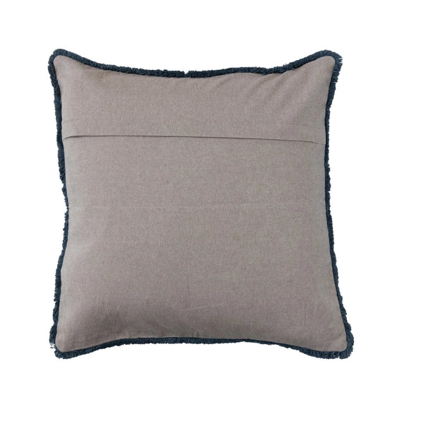 Indigo Printed Square Accent Pillow - DIGS