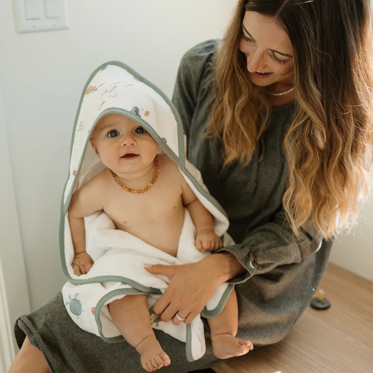 Infant Hooded Towel: Mermaids - DIGS