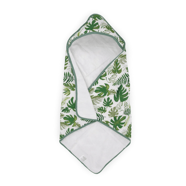 Infant Hooded Towel: Tropical Leaf - DIGS